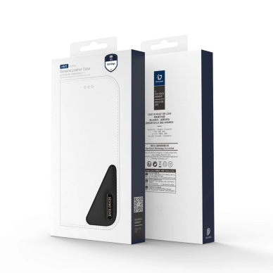 Samsung Galaxy S25 Edge – Dux Ducis Hivo dėklas su atvartu ir RFID apsauga - Juodas 2