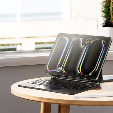 iPad Pro 11" 2024 dėklas Dux Ducis Keyboard (MK serija) su Bluetooth klaviatūra – juodas 2