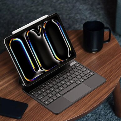 iPad Pro 11" 2024 dėklas Dux Ducis Keyboard (MK serija) su Bluetooth klaviatūra – juodas 3