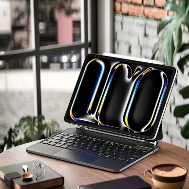 iPad Pro 11" 2024 dėklas Dux Ducis Keyboard (MK serija) su Bluetooth klaviatūra – juodas 4