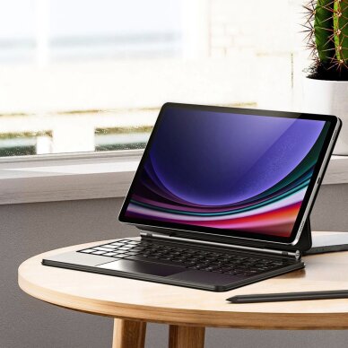 Samsung Galaxy Tab S9 / S8 / S7 dėklas Dux Ducis Keyboard (MK serija) su Bluetooth klaviatūra – juodas 2