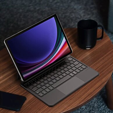 Samsung Galaxy Tab S9 / S8 / S7 dėklas Dux Ducis Keyboard (MK serija) su Bluetooth klaviatūra – juodas 3