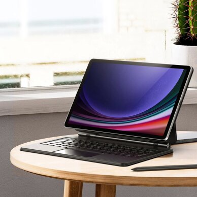 Samsung Galaxy Tab S9+ / S8+ / S7+ dėklas Dux Ducis Keyboard (MK serija) su Bluetooth klaviatūra – juodas 2