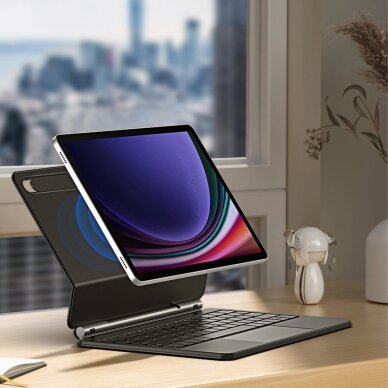 Samsung Galaxy Tab S9 / S8 / S7 dėklas Dux Ducis Keyboard (MK serija) su Bluetooth klaviatūra – juodas 7