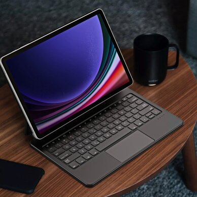 Samsung Galaxy Tab S9+ / S8+ / S7+ dėklas Dux Ducis Keyboard (MK serija) su Bluetooth klaviatūra – juodas 3