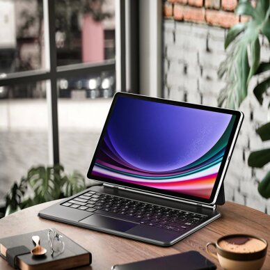 Samsung Galaxy Tab S9+ / S8+ / S7+ dėklas Dux Ducis Keyboard (MK serija) su Bluetooth klaviatūra – juodas 4