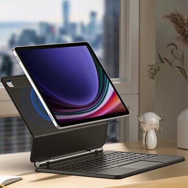 Samsung Galaxy Tab S9+ / S8+ / S7+ dėklas Dux Ducis Keyboard (MK serija) su Bluetooth klaviatūra – juodas 7