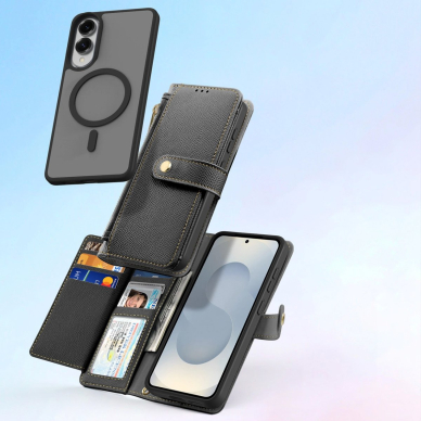 Samsung Galaxy S25 Edge Dux Ducis Lava dėklas su MagSafe - juodas 2