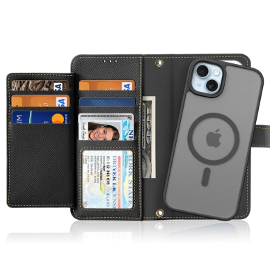 Dux Ducis Lawa odinis dėklas iPhone 15 - juodas 1