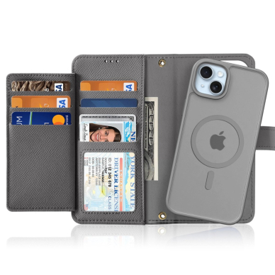 Dux Ducis Lawa odinis dėklas iPhone 15 - pilkas 1