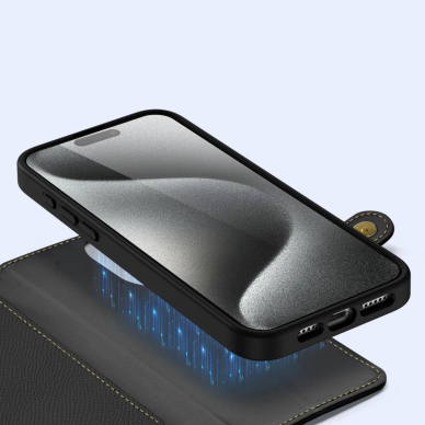 Dux Ducis Lawa odinis dėklas iPhone 15 Pro - juodas 5