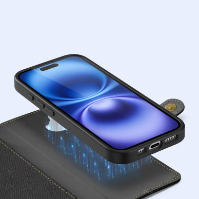 Dux Ducis Lawa odinis dėklas iPhone 16 - juodas 4