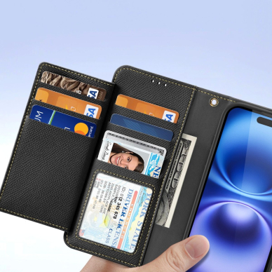 Dux Ducis Lawa odinis dėklas iPhone 16 - juodas 6 Dux Ducis Lawa odinis dėklas iPhone 16 - juodas 6
