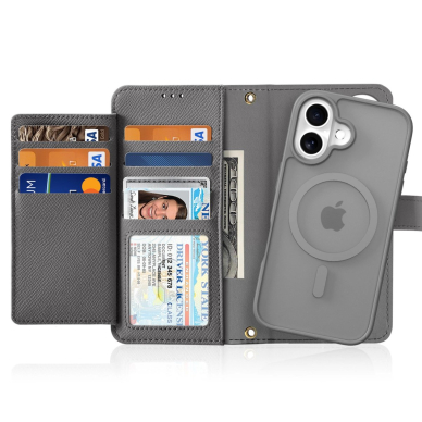 Dux Ducis Lawa odinis dėklas iPhone 16 - pilkas 1