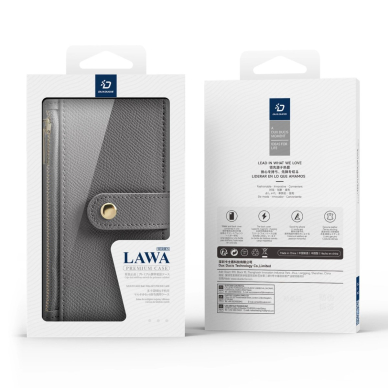 Dux Ducis Lawa odinis dėklas iPhone 16 - pilkas 11