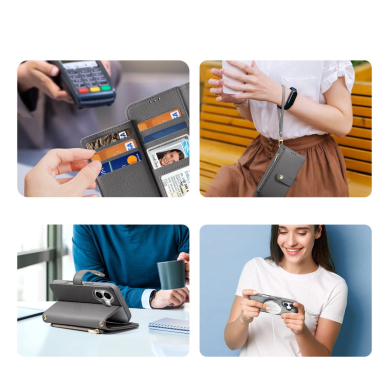 Dux Ducis Lawa odinis dėklas iPhone 16 - pilkas 3