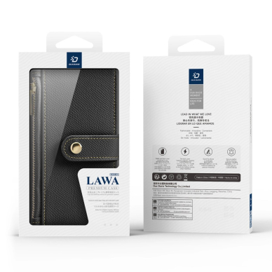 Dux Ducis Lawa odinis dėklas iPhone 16 Pro - juodas 10