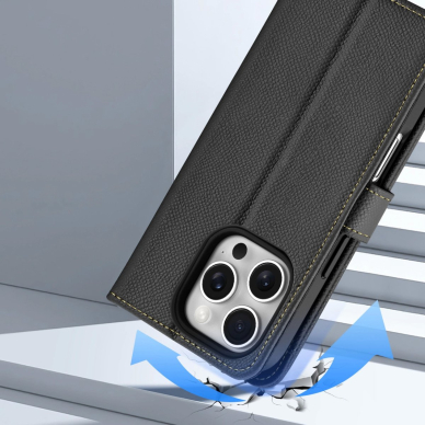 Dux Ducis Lawa odinis dėklas iPhone 16 Pro - juodas 8