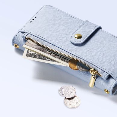 iPhone 16 Pro Max – Dux Ducis Lawa odinis dėklas su nuimama magnetine pinigine - Mėlynas 7 iPhone 16 Pro Max – Dux Ducis Lawa odinis dėklas su nuimama magnetine pinigine - Mėlynas 7