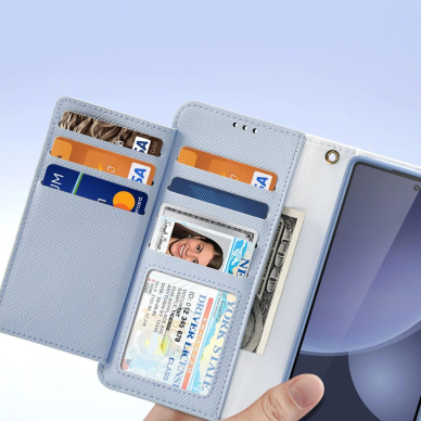 Dux Ducis Lawa Odinis Dėklas skirtas Samsung Galaxy S25 Ultra with Detachable Magnetinis Piniginės tipo - Mėlynas 6