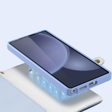Dux Ducis Lawa Odinis Dėklas skirtas Samsung Galaxy S25 Ultra with Detachable Magnetinis Piniginės tipo - Mėlynas 8