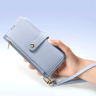 Dux Ducis Lawa Odinis Dėklas skirtas Samsung Galaxy S25+ with Detachable Magnetinis Piniginės tipo - Mėlynas 2