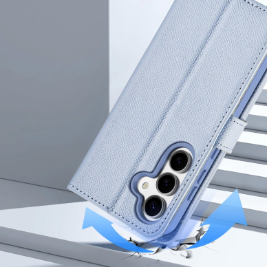 Dux Ducis Lawa Odinis Dėklas skirtas Samsung Galaxy S25+ with Detachable Magnetinis Piniginės tipo - Mėlynas 3