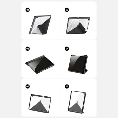 Akcija! Dėklas Dux Ducis Magi iPad 10.9 2022 (10 gen.) Rožinis  19