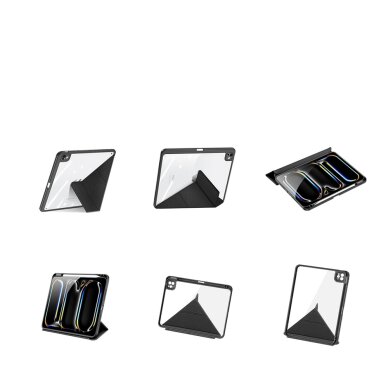 iPad Pro 11" (2024/2025) Dux Ducis Magi dėklas su stovu – juodas 4 iPad Pro 11" (2024/2025) Dux Ducis Magi dėklas su stovu – juodas 4