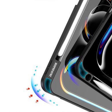 iPad Pro 11" (2024/2025) Dux Ducis Magi dėklas su stovu – juodas 8 iPad Pro 11" (2024/2025) Dux Ducis Magi dėklas su stovu – juodas 8