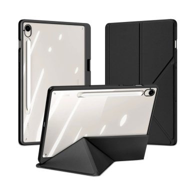 Samsung Galaxy Tab S10 FE/S9/S9 FE Dux Ducis Magi dėklas su pieštuko laikikliu - juodas 1