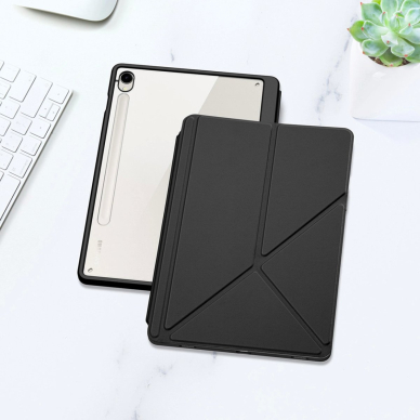 Samsung Galaxy Tab S10 FE/S9/S9 FE Dux Ducis Magi dėklas su pieštuko laikikliu - juodas 10