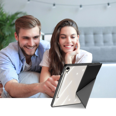 Samsung Galaxy Tab S10 FE/S9/S9 FE Dux Ducis Magi dėklas su pieštuko laikikliu - juodas 3