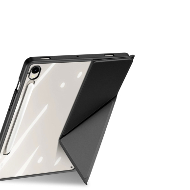 Samsung Galaxy Tab S10 FE/S9/S9 FE Dux Ducis Magi dėklas su pieštuko laikikliu - juodas 5