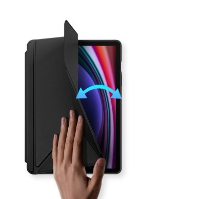 Samsung Galaxy Tab S10 FE/S9/S9 FE Dux Ducis Magi dėklas su pieštuko laikikliu - juodas 7