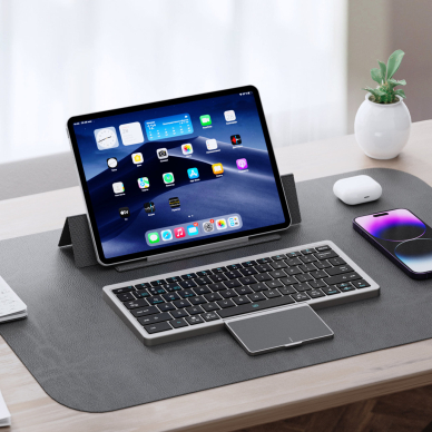 Dux Ducis OK Series Planšetės dėklas su belaidine Bluetooth klaviatūra ir touchpad – juodas 3
