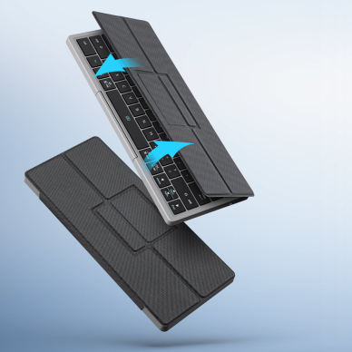 Dux Ducis OK Series Planšetės dėklas su belaidine Bluetooth klaviatūra ir touchpad – juodas 5