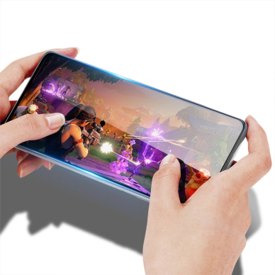 Dux Ducis privatumo grūdintas stiklas skirtas Samsung S25 – su juodu rėmeliu 2
