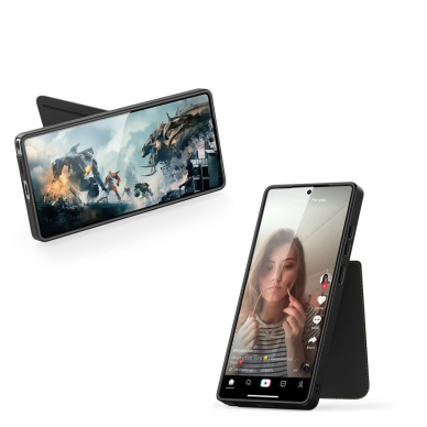 Dux Ducis Rafi II Dėklas skirtas Samsung Galaxy S25 Ultra su stoveliu and Piniginės tipo - Juodas 5 Dux Ducis Rafi II Dėklas skirtas Samsung Galaxy S25 Ultra su stoveliu and Piniginės tipo - Juodas 5