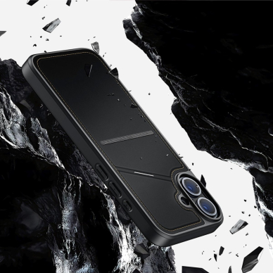 Dux Ducis Rafi II Mag Dėklas with MagSafe skirtas iPhone 16 - Juodas 10