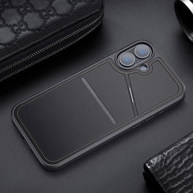 Dux Ducis Rafi II Mag Dėklas with MagSafe skirtas iPhone 16 - Juodas 13