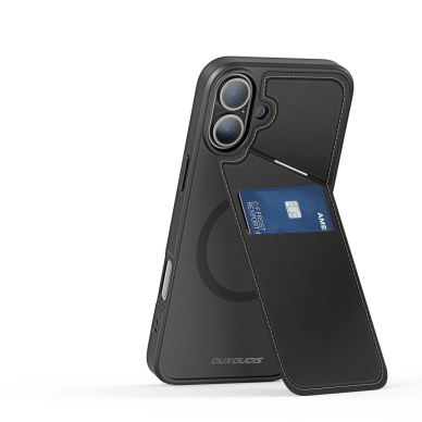 Dux Ducis Rafi II Mag Dėklas with MagSafe skirtas iPhone 16 - Juodas 3