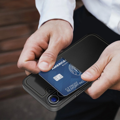 Dux Ducis Rafi II Mag Dėklas with MagSafe skirtas iPhone 16 - Juodas 7