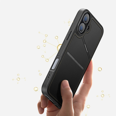Dux Ducis Rafi II Mag Dėklas with MagSafe skirtas iPhone 16 - Juodas 9