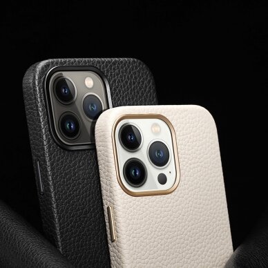 Dėklas Dux Ducis Roma leather case for iPhone 13 Pro Baltas 6