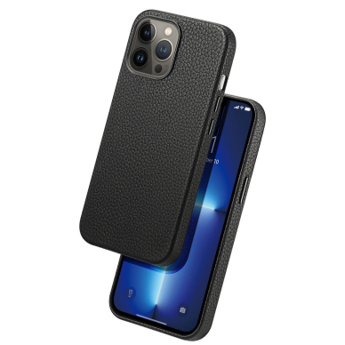 Dėklas Dux Ducis Roma leather case for iPhone 13 Pro Max Juodas 1