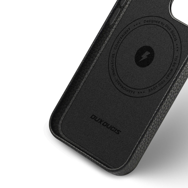 Dėklas Dux Ducis Roma leather case for iPhone 13 Pro Max Juodas 3