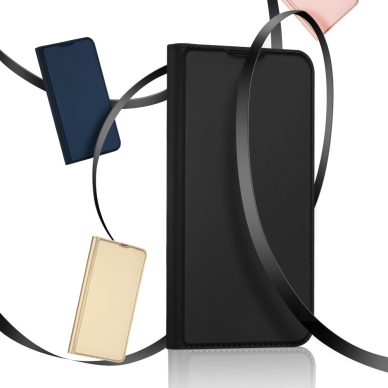 Atverčiamas dėklas Dux Ducis Skin Pro iPhone 13 mini Auksinis 19 Atverčiamas dėklas Dux Ducis Skin Pro iPhone 13 mini Auksinis 19