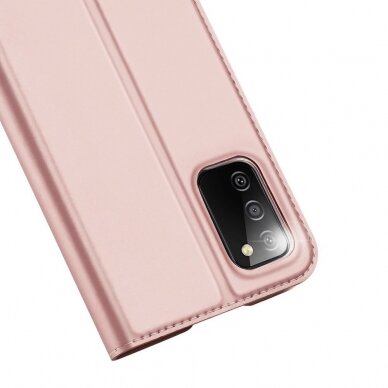 Atverčiamas dėklas DUX DUCIS Skin Pro Samsung Galaxy A02s Rožinis 2