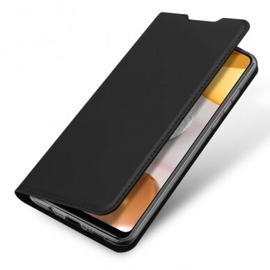 Dux Ducis Skin Pro atverčiamas dėklas Samsung Galaxy A42 5G juodas 3